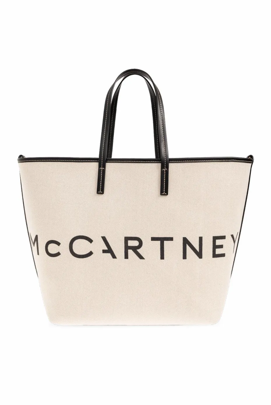 Stella McCartney cream Shopper bag with logo