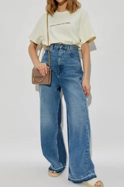 Stella McCartney cream T-shirt with logo