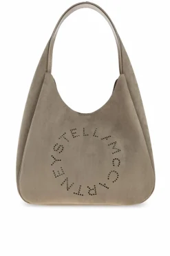 Stella McCartney GREY Shoulder bag `Logo Large`