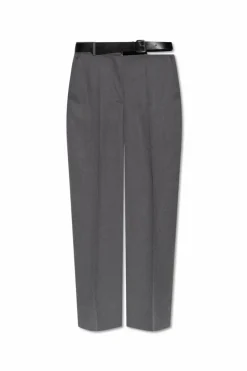 Stella McCartney GREY Wool pleated trousers