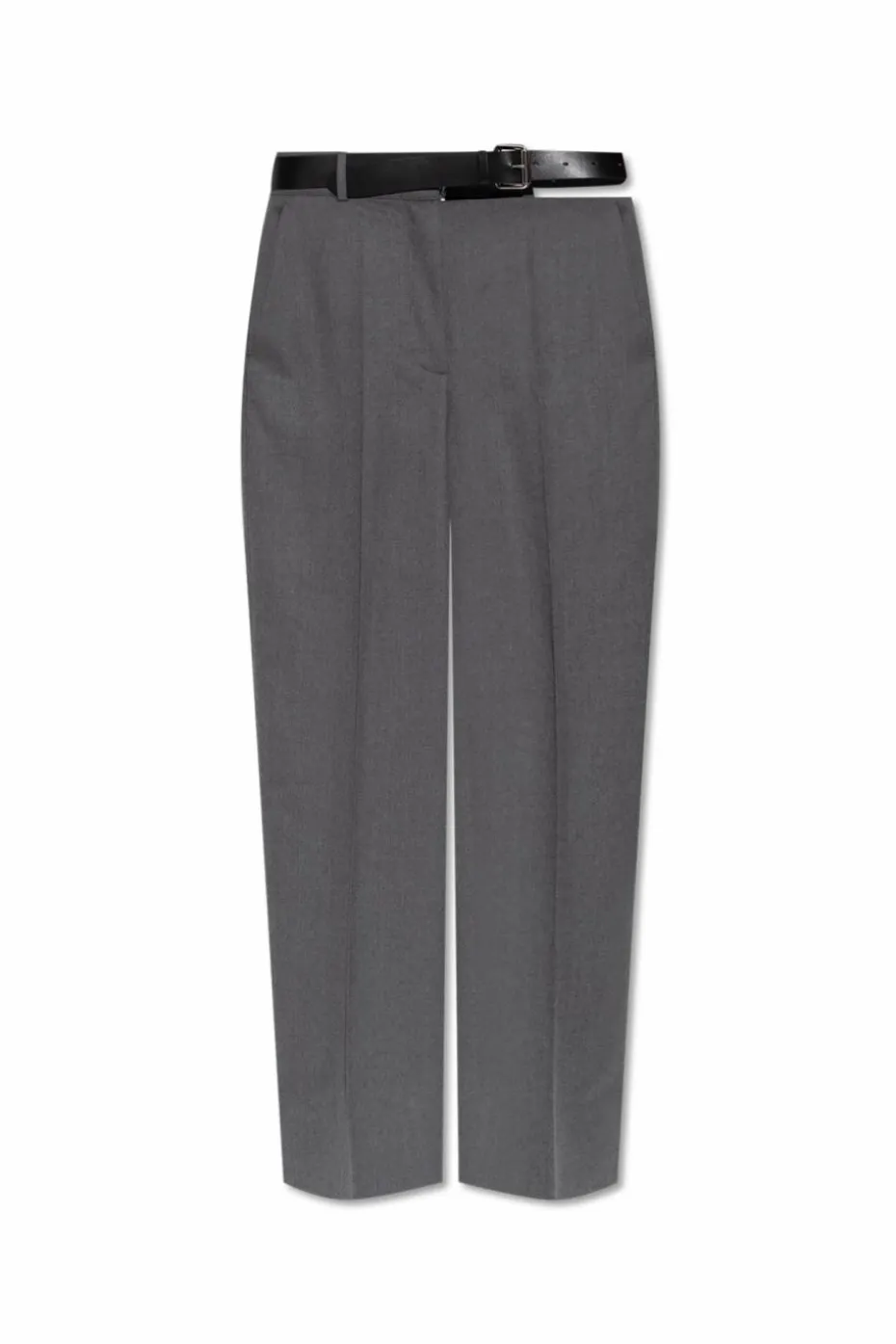 Stella McCartney GREY Wool pleated trousers