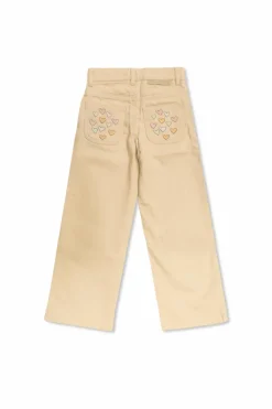 Stella McCartney Kids beige Straight-leg jeans