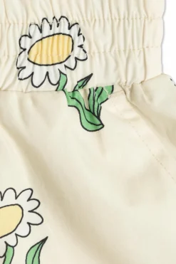 Stella McCartney Kids cream Cotton shorts with print