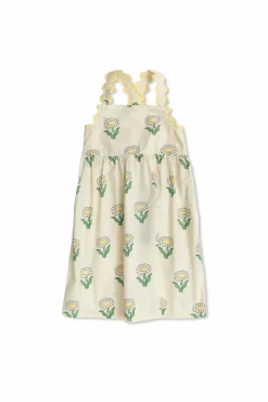 Stella McCartney Kids cream Dress with floral pattern