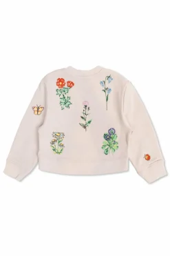 Stella McCartney Kids cream Floral Print Sweatshirt