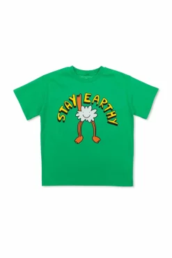 Stella McCartney Kids GREEN T-shirt with print