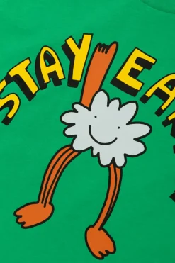 Stella McCartney Kids GREEN T-shirt with print