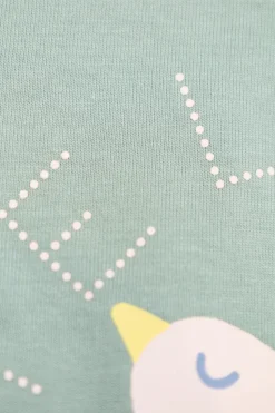 Stella McCartney Kids GREEN T-shirt with colorful print