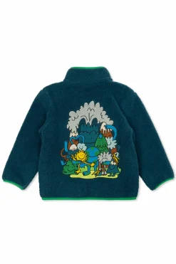Stella McCartney Kids GREEN Fleece with embroidery