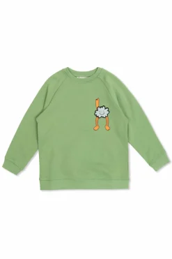 Stella McCartney Kids GREEN Sweatshirt with appliquƩ