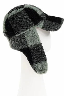 Stella McCartney Kids GREEN Fur hat with earflaps