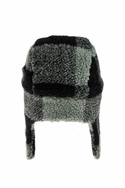 Stella McCartney Kids GREEN Fur hat with earflaps