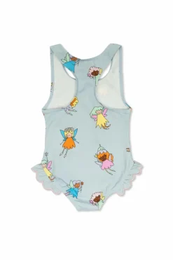 Stella McCartney Kids light blue One-piece swimsuit
