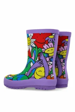 Stella McCartney Kids MULTICOLOUR Rain boots with a print