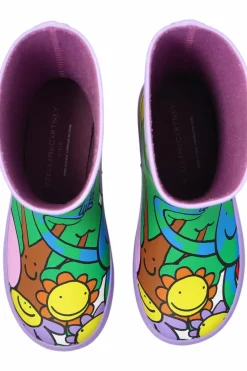 Stella McCartney Kids MULTICOLOUR Rain boots with a print