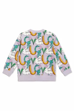 Stella McCartney Kids PURPLE Sweatshirt with print