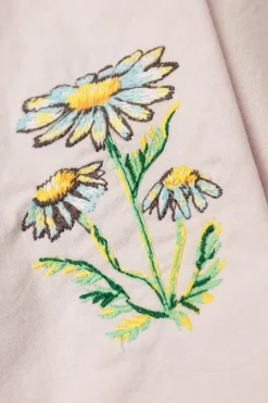 Stella McCartney Kids PURPLE Dress with colorful embroidery