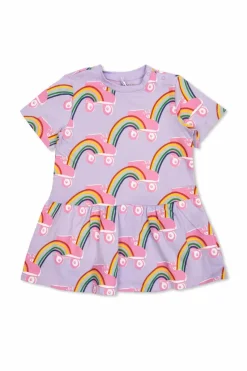 Stella McCartney Kids PURPLE Dress with print