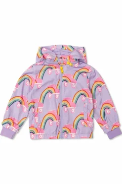 Stella McCartney Kids PURPLE Jacket with detachable hood
