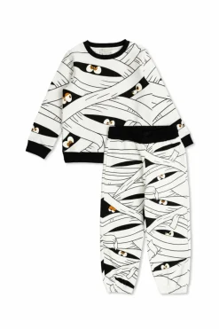 Stella McCartney Kids WHITE set: sweatshirt and pants