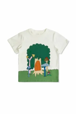 Stella McCartney Kids WHITE T-shirt with colorful pins
