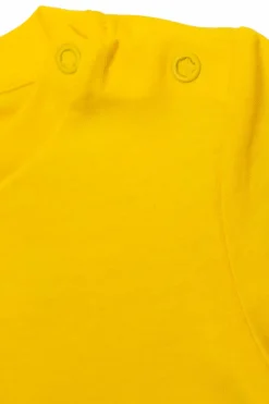 Stella McCartney Kids YELLOW T-shirt with cat motif