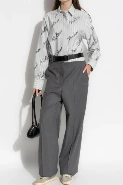Stella McCartney light blue Shirt with shimmering sequins