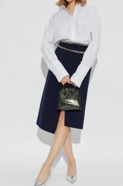 Stella McCartney NAVY BLUE Skirt with signature chain