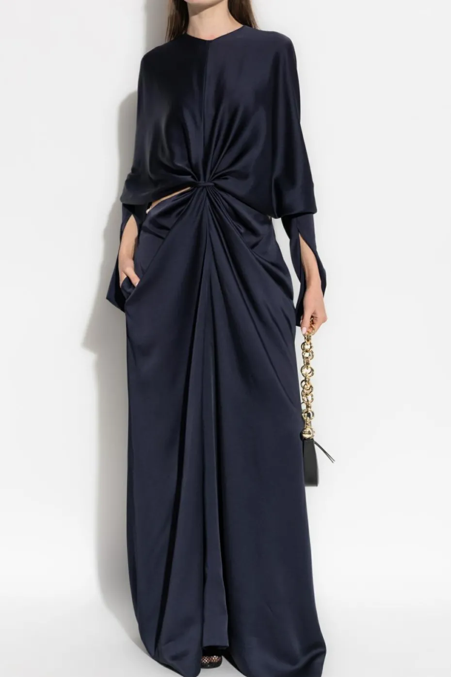 Stella McCartney NAVY BLUE Dress with a waist slit