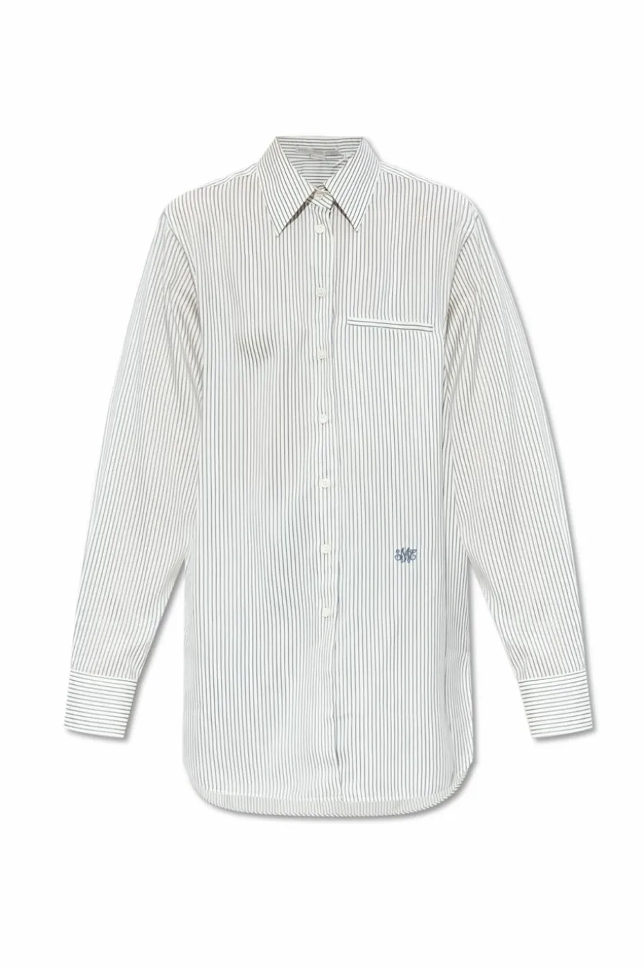 Stella McCartney WHITE Silk shirt with pocket