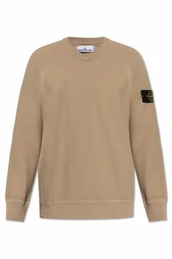 Stone Island beige Crew neck sweatshirt