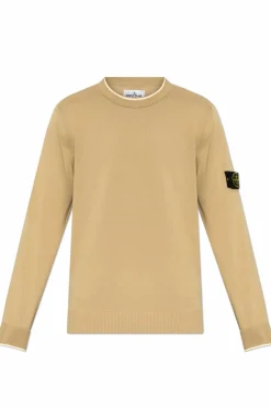 Stone Island beige Sweater with round neckline