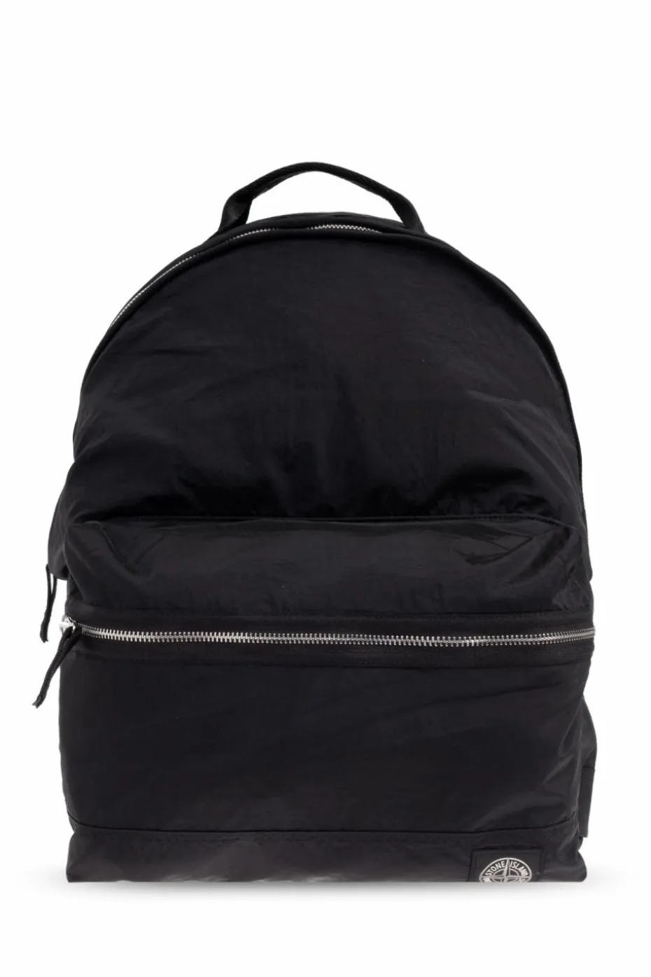 Stone Island BLACK Backpack with logo