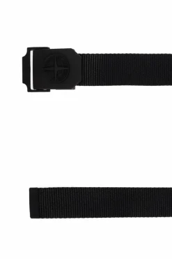 Stone Island BLACK Belt with logo