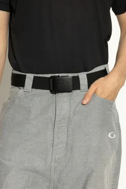 Stone Island BLACK Belt with logo