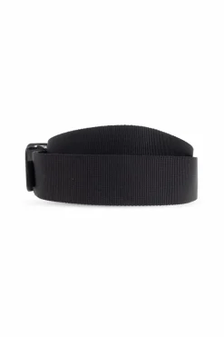 Stone Island BLACK Belt with logo