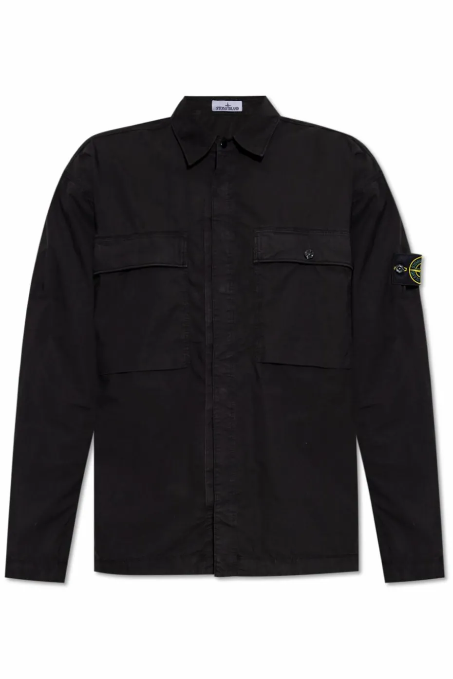 Stone Island BLACK Cotton shirt with pockets