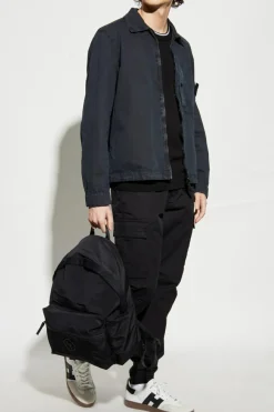 Stone Island BLACK Crew neck sweater