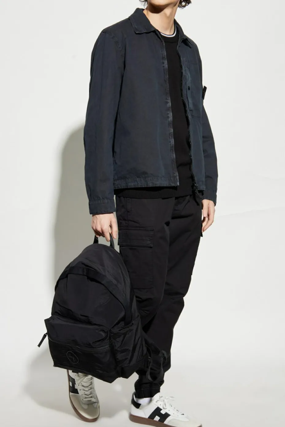 Stone Island BLACK Crew neck sweater