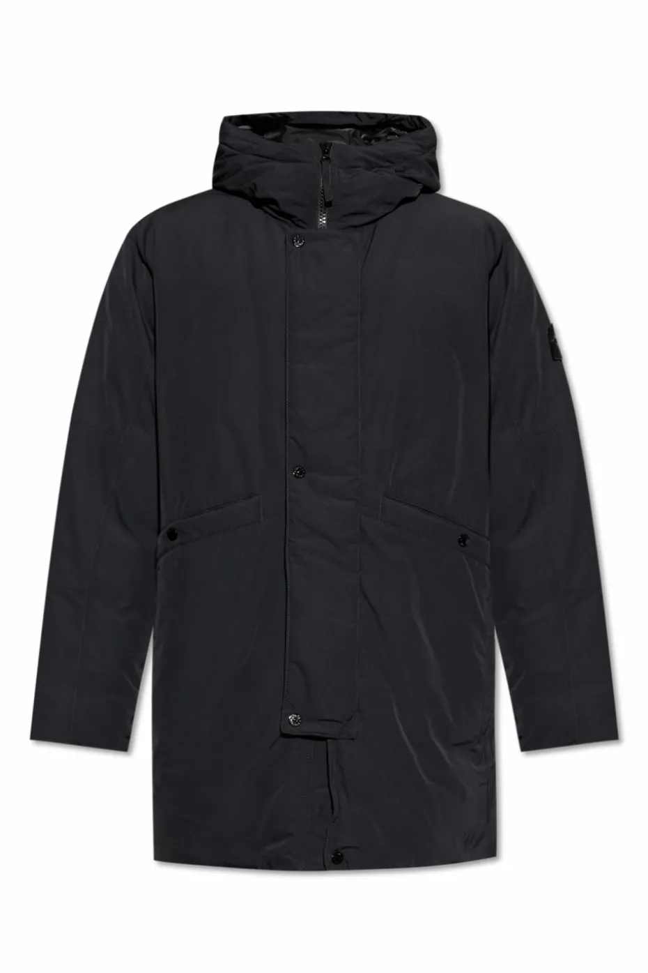 Stone Island BLACK Down jacket "Micro Twill"