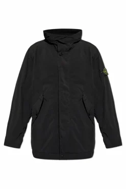 Stone Island BLACK Hooded jacket