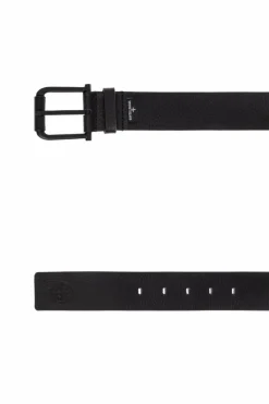 Stone Island BLACK Leather belt
