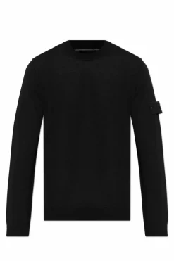 Stone Island BLACK Wool polo capsule Ghost