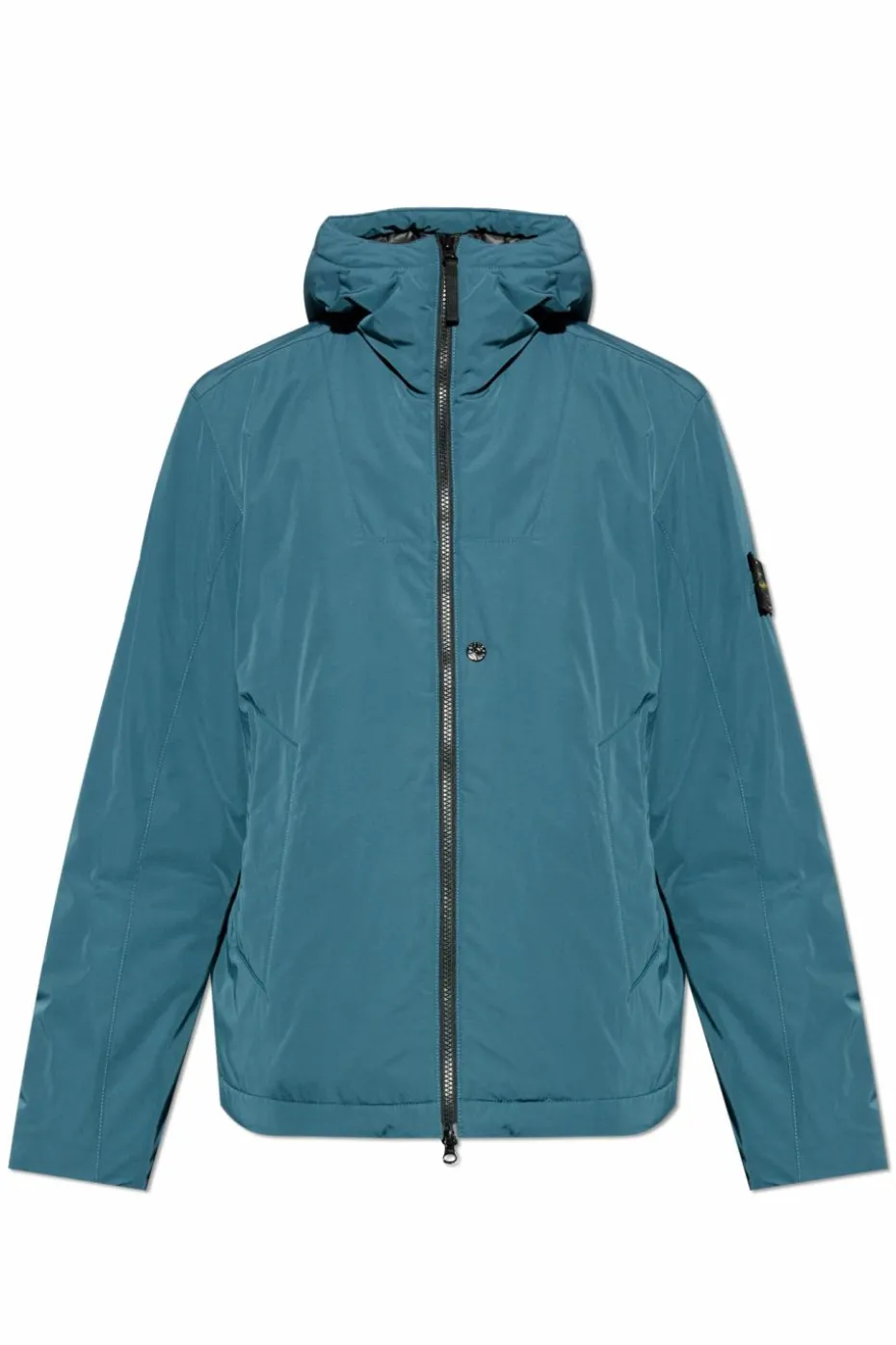 Stone Island BLUE Hooded jacket "Micro Twill"