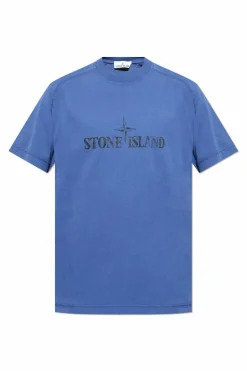 Stone Island BLUE T-shirt with logo