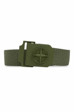 Stone Island GREEN Belt with logo
