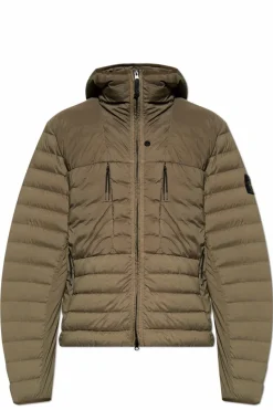 Stone Island GREEN Down jacket "Sseamless Tunnel"