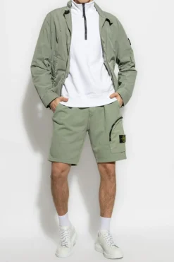 Stone Island GREEN Jacket Micro Twill