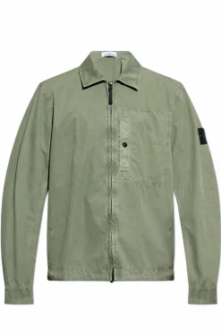 Stone Island GREEN Jacket with Logo