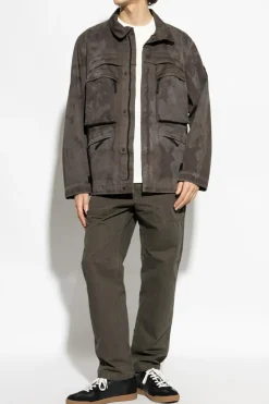Stone Island GREEN Pants with logo
